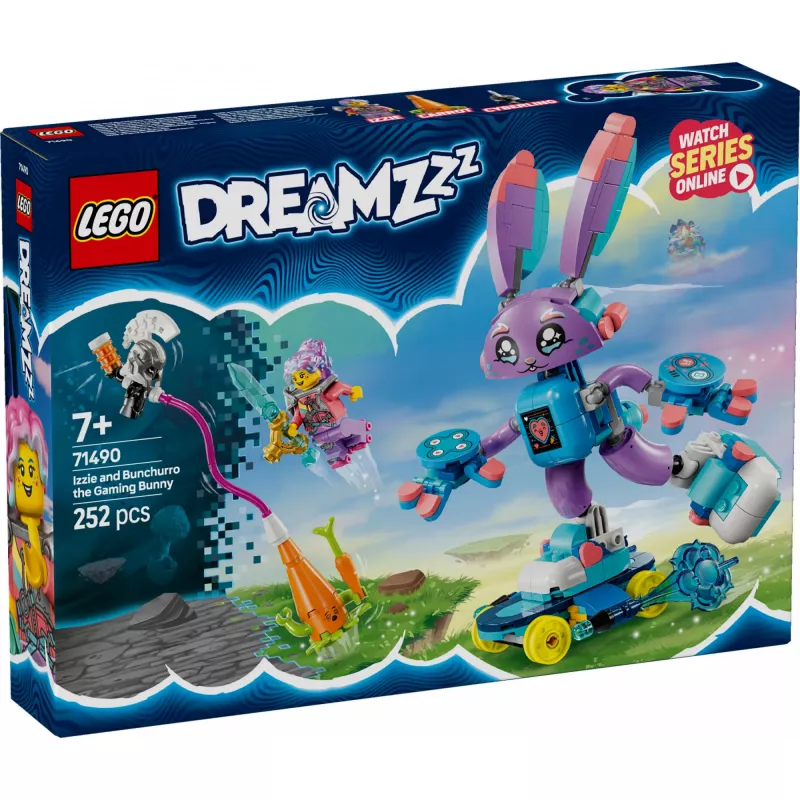 LEGO-rakennussarja LEGO 71490 Dreamzz Izzie ja Bunchurro Gaming Bunny – hahmoleikkisarja