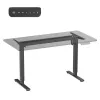 Ergo Office sähköisesti korkeussäädettävä työpöytä, enintään korkeus 1160 mm, enintään - 80 kg, ilman istuma-seisoma-pöytätasoa, musta, ER-400 B