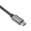 Akyga AK-AD-65 USB-C - Gigabit Ethernet -sovitin, RJ45, 15 cm, hopea