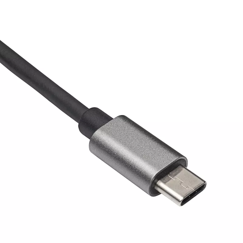 Akyga AK-AD-65 USB-C - Gigabit Ethernet -sovitin, RJ45, 15 cm, hopea