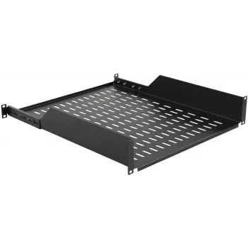 Rack-hylly LOGON RAS410BL musta 50 kg kantavuus 19
