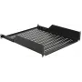 Rack-hylly LOGON RAS410BL musta 50 kg kantavuus 19 inch