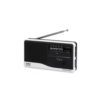 Radio Eltra Modell Asia White – kannettava UKW-/MW-radio, verkko- ja paristokäyttö