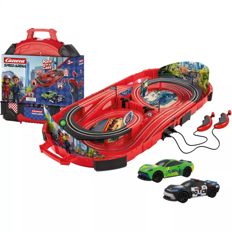 CARRERA rata Speed Arena Police Chase – slotcar-ajopelisetti