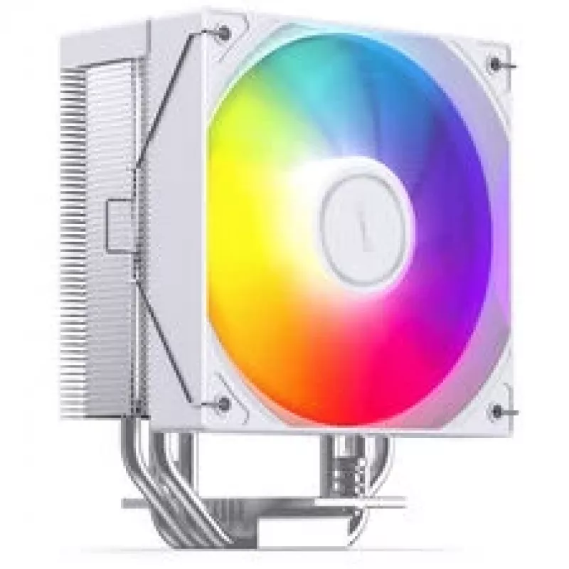 CPU-jäähdytin Jonsbo CB40 WHITE ARGB, PWM-ohjaus, ARGB-valaistus, kompakti torni, valkoinen