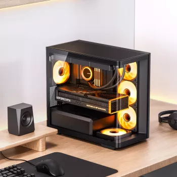 Tietokonekotelo Jonsbo D300 ATX musta