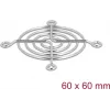 Tuuletinsäleikkö DeLOCK 67305 metalli hopea 53 mm
