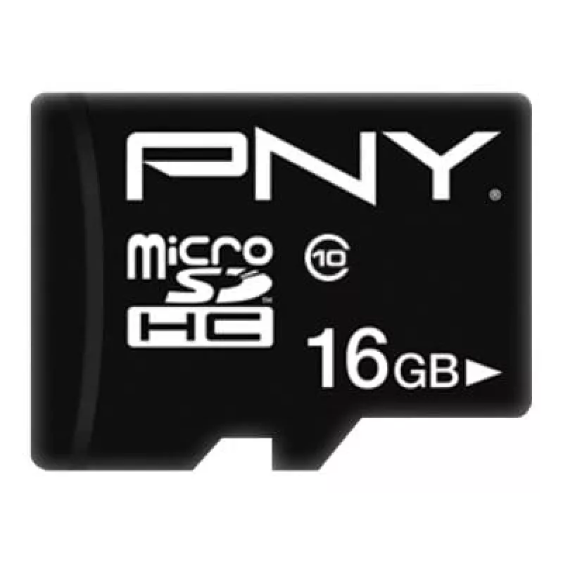 MicroSDHC PNY 16GB Class 10 musta P-SDU16G10PPL-GE