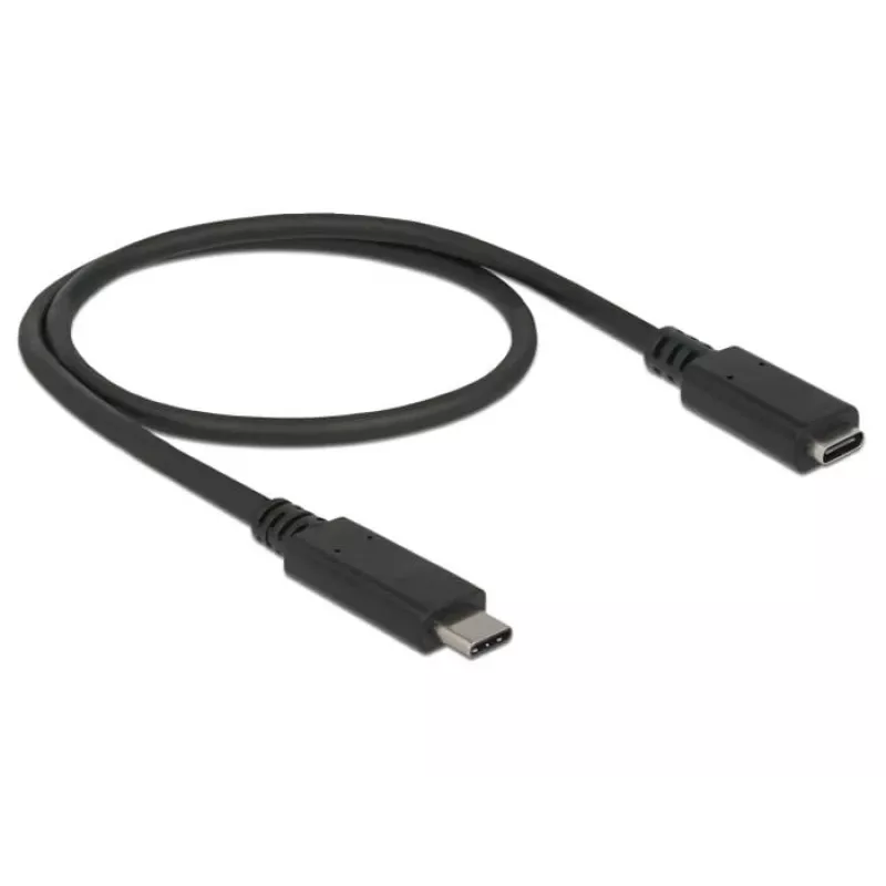 USB-kaapeli DeLOCK 85532 USB 3.2 Gen 1 0,5 m USB-C musta