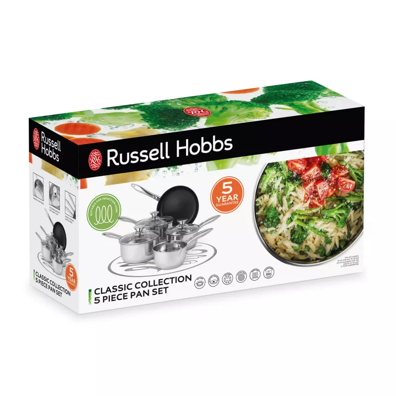 Kattilasarja Russell Hobbs BW06572EU72 — 5-osainen ruostumaton terässarja