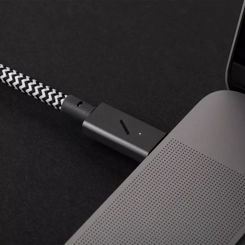 Kaapeli USB-C - USB-C Native Union Belt Cable Pro 240W, 2,4 m, USB 2.0, 0,48 Gbit/s, vihreä