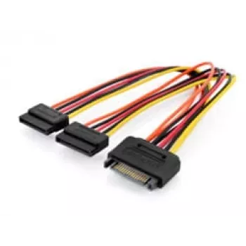 Assmann SATA Y-adapterikaapeli 15-pin SATA - 2x 15-pin SATA ST/BU/BU 0,3 m SATA Y-adapterikaapeli, 0,3 m - 15-pin SATA - 2x 15-pin SATA, ST/BU/BU - Siche