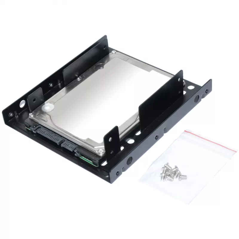 Asennuskehys ultron sisäinen 2x2.5 SSD/HDD metalli musta (377215)