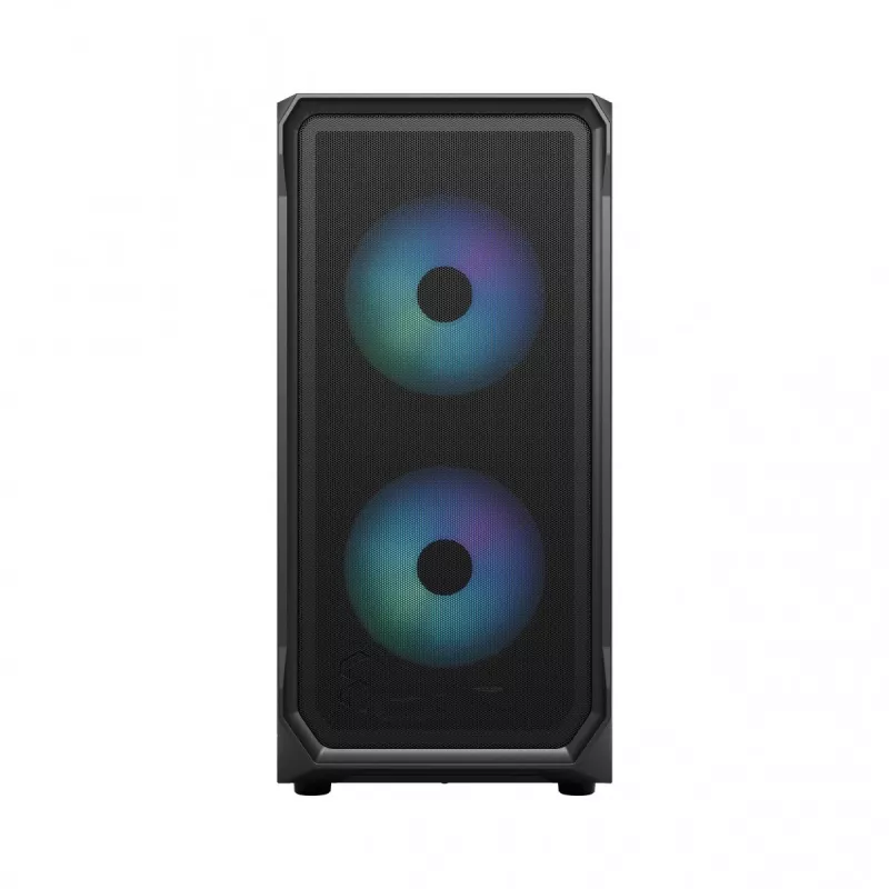 Fractal Design Focus 2 RGB Tempered Glass Mid Tower ATX -tietokonekotelo - musta