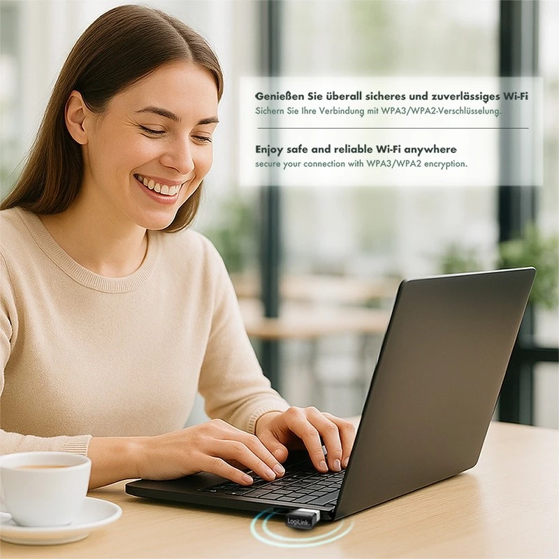 Langaton USB WLAN -sovitin, 11ac, 650 Mbit