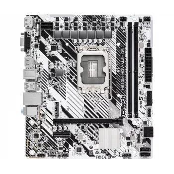 Emolevy ASRock H610M-HDV/M.2+ D5 — Intel H610, LGA 1700, microATX, 2× DDR5 DIMM, M.2, HDMI 2.1, DP 1.4