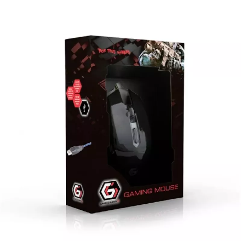 Hiiri USB OPTICAL GAMING/RED MUSG-001-R GEMBIRD