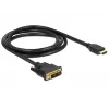 Videokaapeliadapteri DeLOCK 85583 1,5 m DVI-D HDMI tyyppi A musta