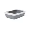 Kissanvessa Savic IRIZ 42 cm reunalla — muovinen kissanvessa, 420×310×125 mm, harmaa