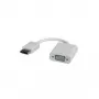 DisplayPort-VGA-sovitin, DP ST - VGA BU, VGA D-Sub, DisplayPort, uros, naaras, valkoinen