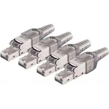 Kaapeliliitin RJ-45 ShiverPeaks BS08-51001-4 harmaa
