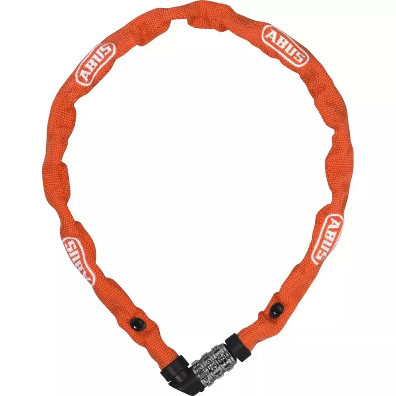 ABUS 1200/110 Web 57657 ketjulukko, karkaistu teräs, 3-numeroinen yhdistelmä, 1100 mm, oranssi