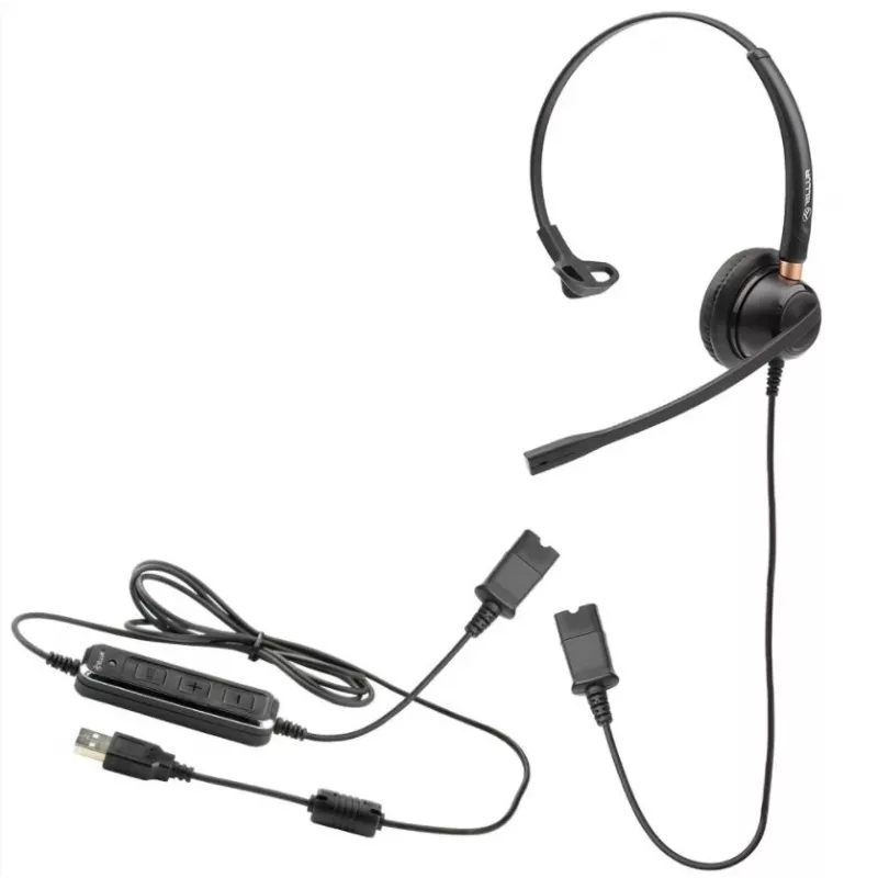 Headset Tellur Voice 510N monaural USB musta
