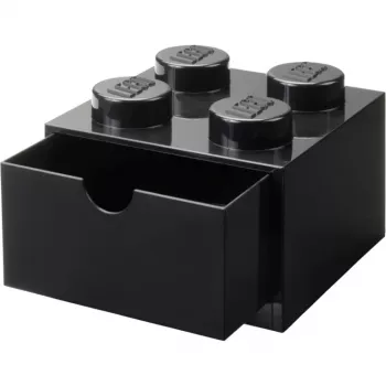 LEGO työpöytälaatikko 4, säilytyslaatikko musta, nupit