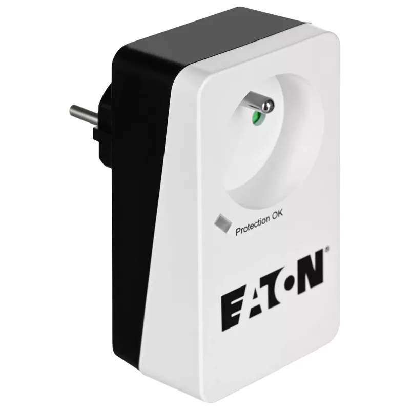 Ylijännitesuojalaatikko Eaton Protection Box 1 FR — 1 Type-E-pistorasia, 220–250 V, 16 A, 4000 W, musta, kompakti