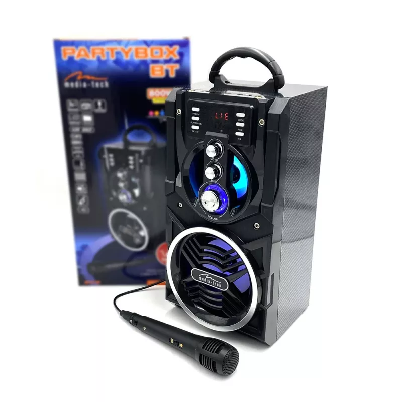 Stereo-kannettava kaiutin Media-Tech PARTYBOX BT MT3150 musta