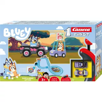 Carrera FIRST Bluey & Bingo - Let's Go autorata, 2,4 m