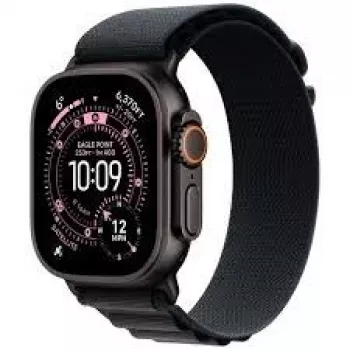 Älykello Apple Watch Ultra 3 GPS + Cellular 49mm musta titaanikotelo mustalla Milanese-rannekkeella Small