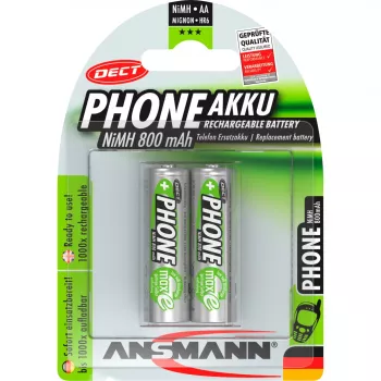 Paristo Ansmann blisteri 2 x DECT Accu AA 800mAh