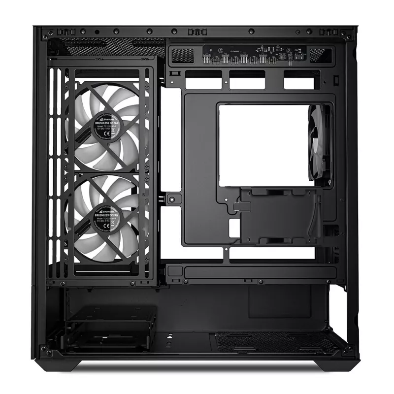 Sharkoon MK6 RGB Micro-ATX tietokonekotelo, musta, karkaistu lasi