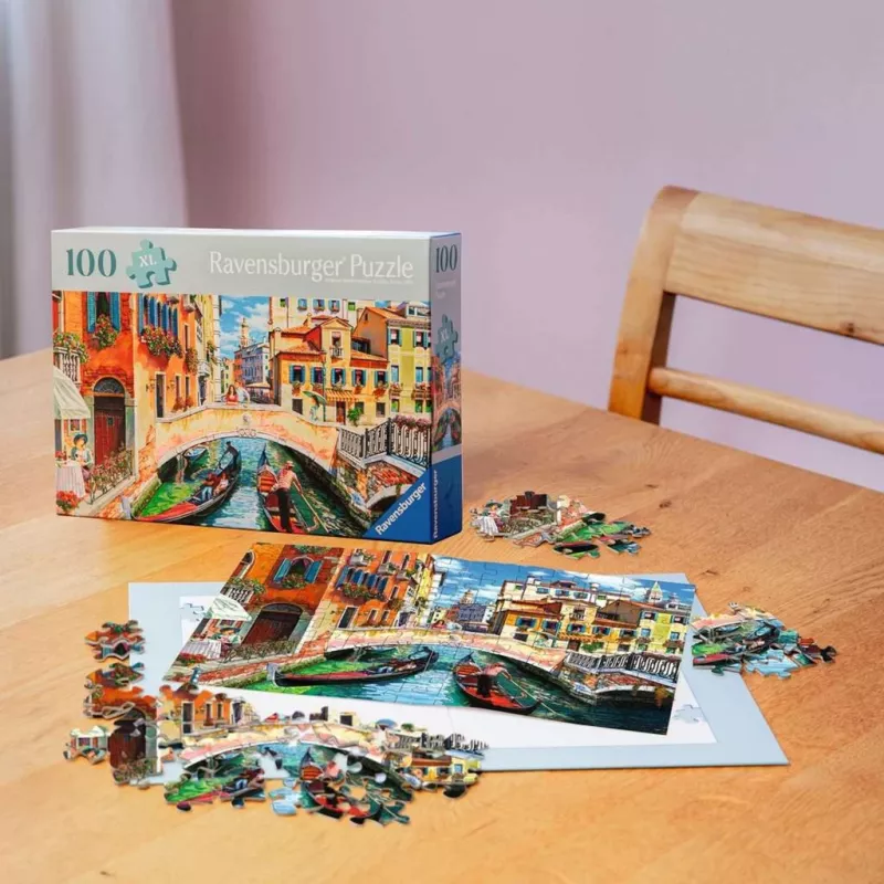 Palapeli Ravensburger 100 palaa kaupunki 275×195 mm, ikä 9+