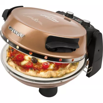 Pizzauuni Napoletana (kupari, 1 200 W, pizzat Ø 31 cm, 2 kiveä)