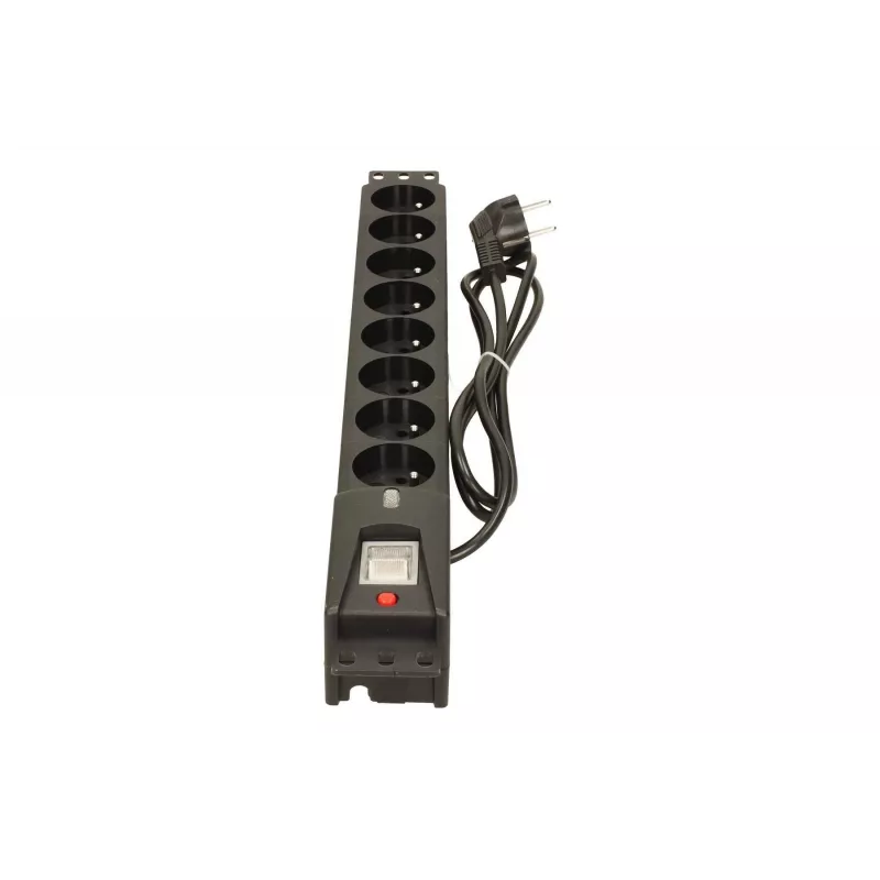LESTAR LXARM 810 G-A K.:CZ 1,5M 19PDU musta 8 AC-pistorasiaa 230 V 1,5 m