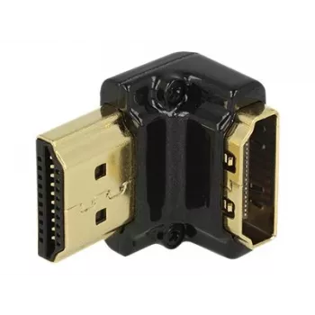HDMI-liitin DeLOCK 65662 90° musta