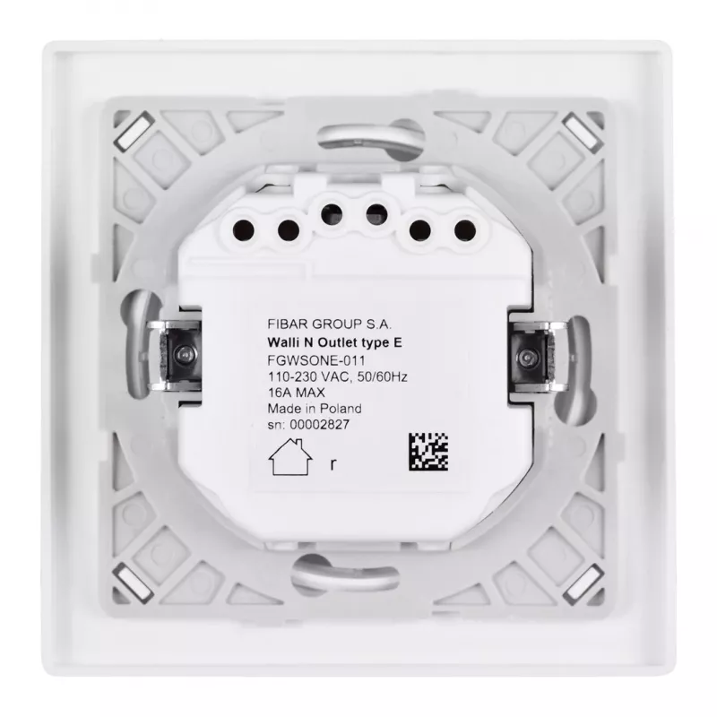 Fibaro pistorasia Walli Outlet N tyyppi E antrasiitti FGWSONE-011-8