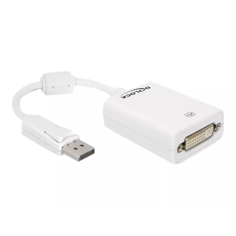 Videokaapelisovitin DeLOCK 61765 DisplayPort - DVI-I 0,125 m