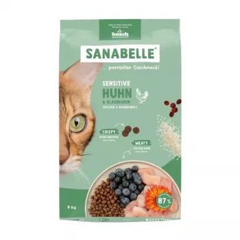 Kuivaruoka kissoille Bosch Sanabelle Sensitive kana 8 kg — hypoallergeeninen täysravinto aikuisille kissoille