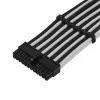 ATX-jatkokaapeli SILVERSTONE SST-PP07E-MBBW 30 cm musta/valkoinen