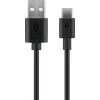 Goobay | USB-C-lataus- ja synkronointikaapeli (USB-A > USB-C) | 38675 | musta | RJ-45 | RJ-45 90°