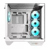 Darkflash DY470 PC-kotelo (valkoinen) + 4 tuuletinta