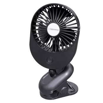 Tuuletin Esperanza EHF103K, kompakti USB-tuuletin, MUSTA