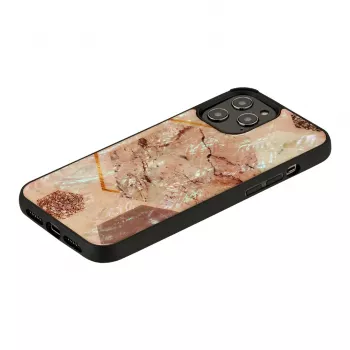 iKins suojakotelo Apple iPhone 12 Pro Max – vaaleanpunainen marmorikuvio