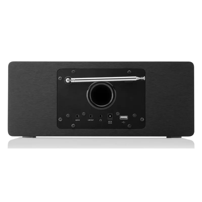 Internetradio JVC RA-E981B — Wi‑Fi- ja Bluetooth-suoratoisto, DAB+, FM, 2x5W, 40 aseman muisti, USB, AUX, LCD-näyttö