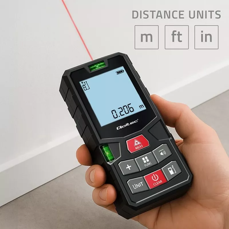 Lasermittalaite vesivaa'alla 120 m