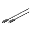 Goobay USB-C™ 3.1 Generation 1 -kaapeli, musta, 3 m - USB-C™-pistoke > USB-C™-pistoke (66509)