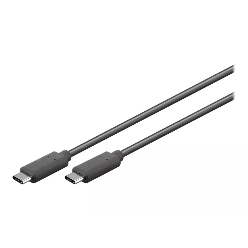 Goobay USB-C™ 3.1 Generation 1 -kaapeli, musta, 3 m - USB-C™-pistoke > USB-C™-pistoke (66509)